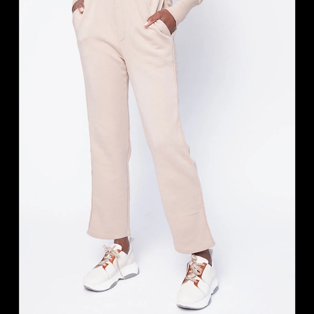 NSF Womens Pants Size M 100% Cotton Beige Made in USA